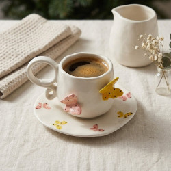 Porcelain Mug & Saucer